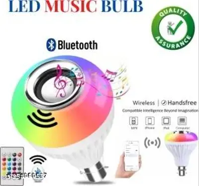 Led music speaker light bulb