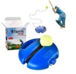 Tennis Trainer Rebound Ball with String, Convenient Tennis Training Gear, Solo Tennis Training Equipment, Tennis Rebounder Kit, Tennis Practice Device, Cricket Trainer, Training Gear, Solo Tennis Training, Tennis and Cricket Trainer, Tennis Practice Trainer