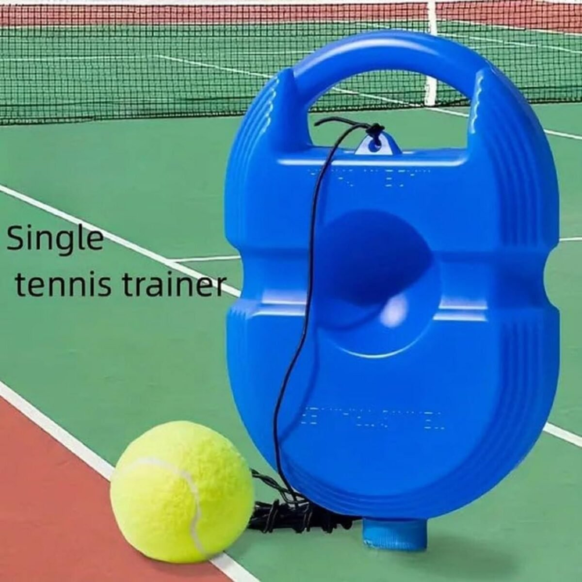 Tennis Trainer Rebound Ball with String, Convenient Tennis Training Gear, Solo Tennis Training Equipment, Tennis Rebounder Kit, Tennis Practice Device, Cricket Trainer, Training Gear, Solo Tennis Training, Tennis and Cricket Trainer, Tennis Practice Trainer